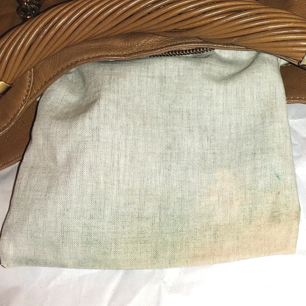 Michael Kors Collection Tonne Leather Python Accents Hobo Bag
